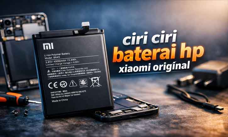 ciri ciri baterai hp xiaomi original