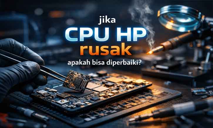 jika cpu hp rusak apakah bisa diperbaiki
