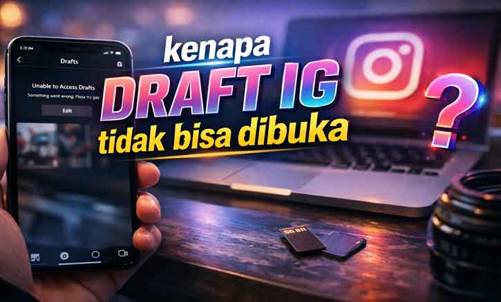 kenapa draft ig tidak bisa dibuka
