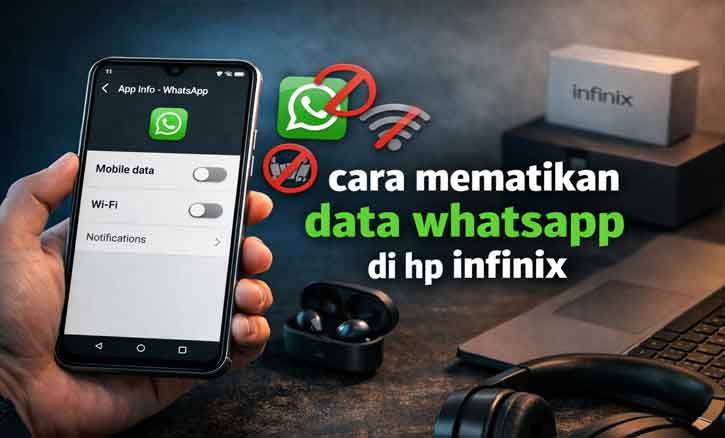 cara mematikan data whatsapp di hp infinix