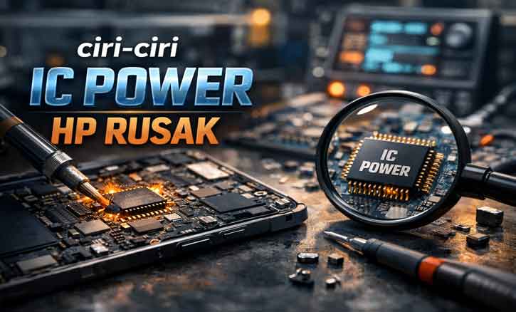 ciri-ciri ic power hp rusak