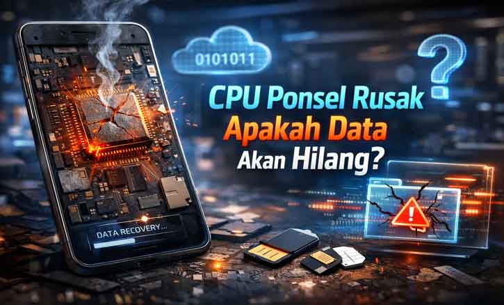 cpu hp rusak apakah data akan hilang