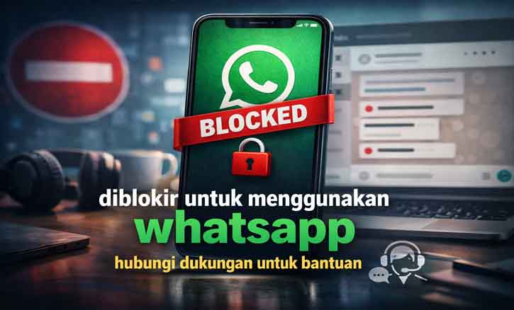 diblokir untuk menggunakan whatsapp hubungi dukungan untuk bantuan