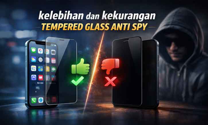 kelebihan dan kekurangan tempered glass anti spy