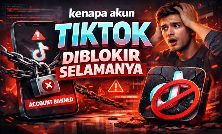 kenapa akun tiktok diblokir selamanya