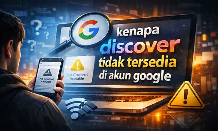kenapa discover tidak tersedia di akun google