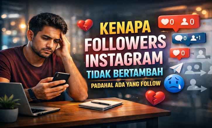 kenapa followers instagram tidak bertambah padahal ada yang follow, penyebab dan solusi instagram followers tidak naik