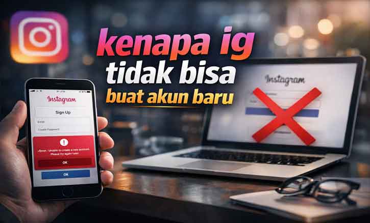 kenapa ig tidak bisa buat akun baru