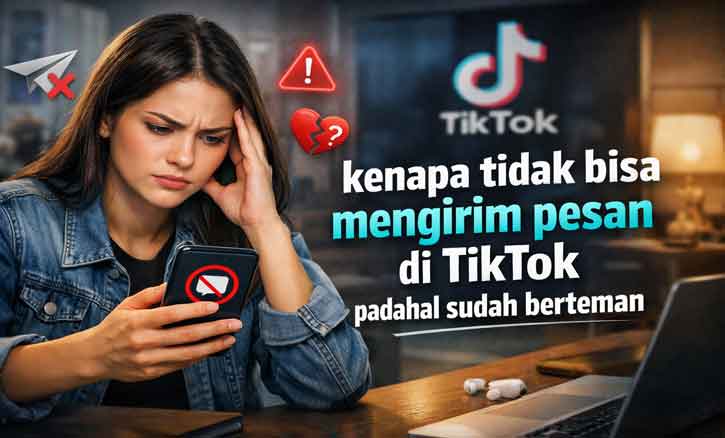 kenapa tidak bisa mengirim pesan di tiktok padahal sudah berteman