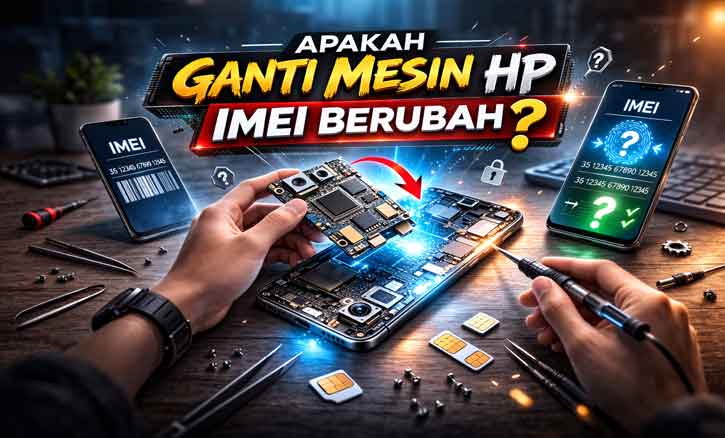 apakah ganti mesin hp imei berubah