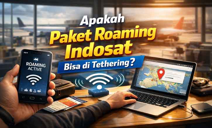 apakah paket roaming indosat bisa di tethering