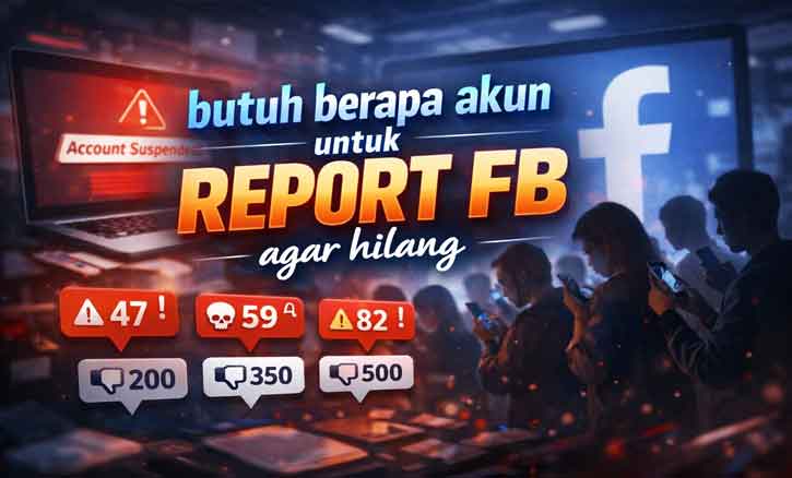 butuh berapa akun untuk report fb agar hilang