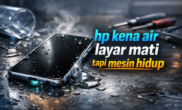 hp kena air layar mati tapi mesin hidup