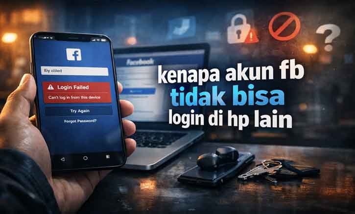 kenapa akun fb tidak bisa login di hp lain