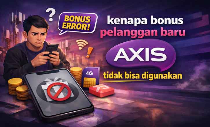 kenapa bonus pelanggan baru axis tidak bisa digunakan
