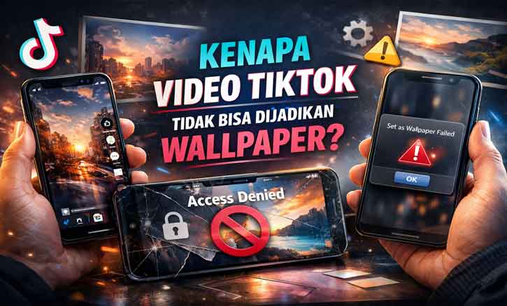 kenapa video tiktok tidak bisa dijadikan wallpaper di android dan iphone