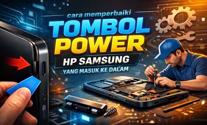 tombol power hp samsung masuk ke dalam dan cara memperbaikinya tanpa bongkar