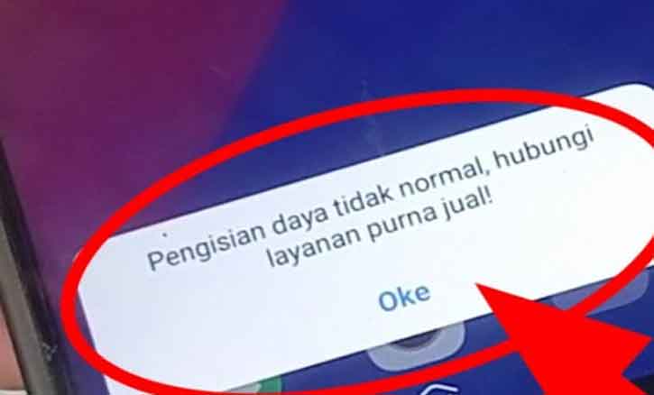 ilustrasi pengisian daya tidak normal vivo